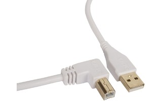 UDG Ultimate Cable USB 2.0 USB A >> USB B - Acodado 1 metro - Blanco